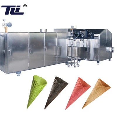 خط إنتاج مخروط الآيس كريم